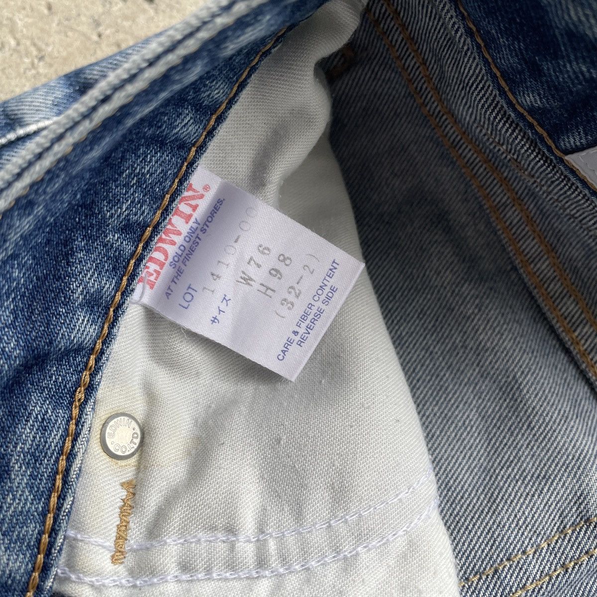 Edwin Vintage Edwin Distressed Jeans Denim Faded Pants W29 Size US 29 - 7 Thumbnail