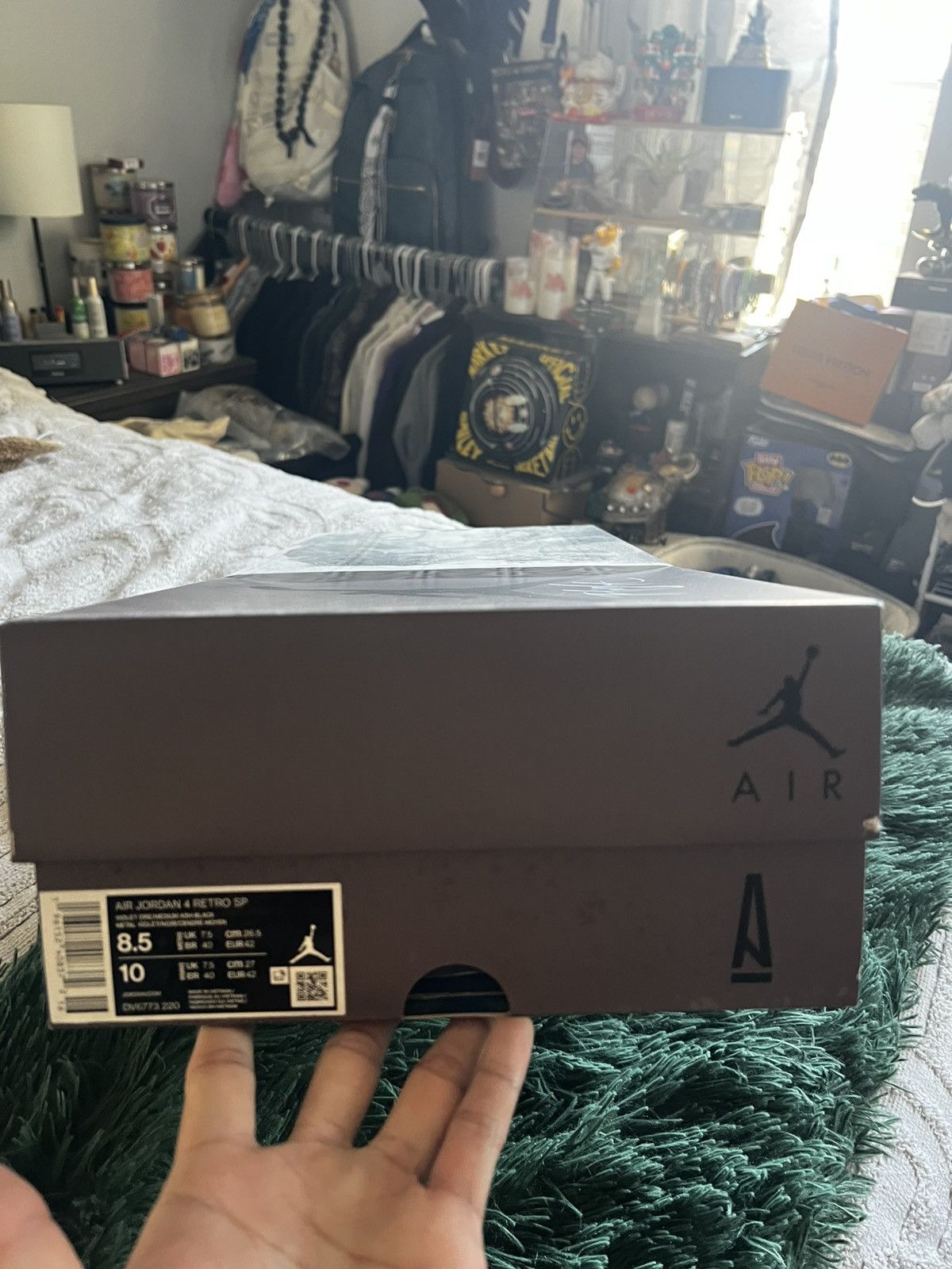 A Ma Maniere × Jordan Brand A Ma Maniére x Air Jordan 4 Retro ‘Violet Ore’ Size 8.5 Size US 8.5 / EU 41-42 - 8 Thumbnail