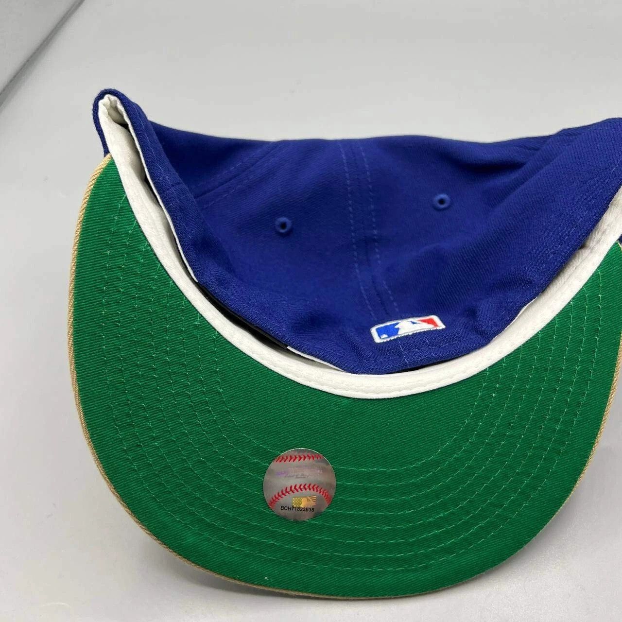 New Era Los Angeles LA Dodgers Hat Men 7 5/8 Blue MLB Fitted Cap Size ONE SIZE - 8 Thumbnail