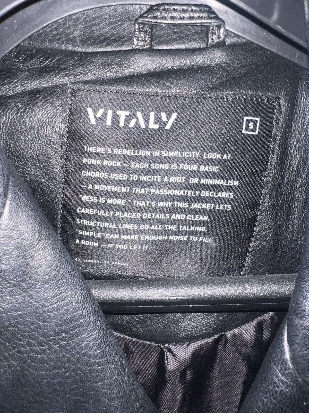 Vitaly Design Vitaly Design - Ramone Leather Jacket RARE Size US S / EU 44-46 / 1 - 3 Thumbnail