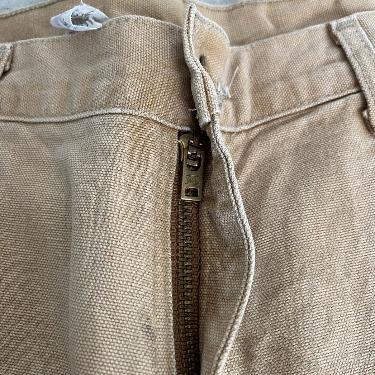 Carhartt VTG Carhartt Double Knee Faded Tan Dirty Carpenter Pants Size US 33 - 9 Thumbnail
