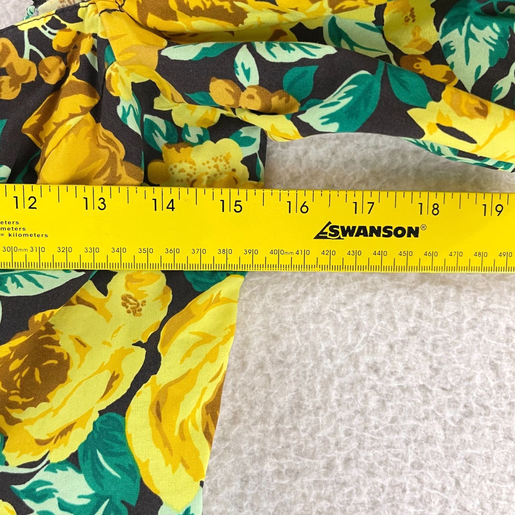 Urban Outfitters Laura Ashley x Urban Outfitters Shirt Womens Medium Puff Sleeve Crop Top Yellow Size M / US 6-8 / IT 42-44 - 6 Thumbnail