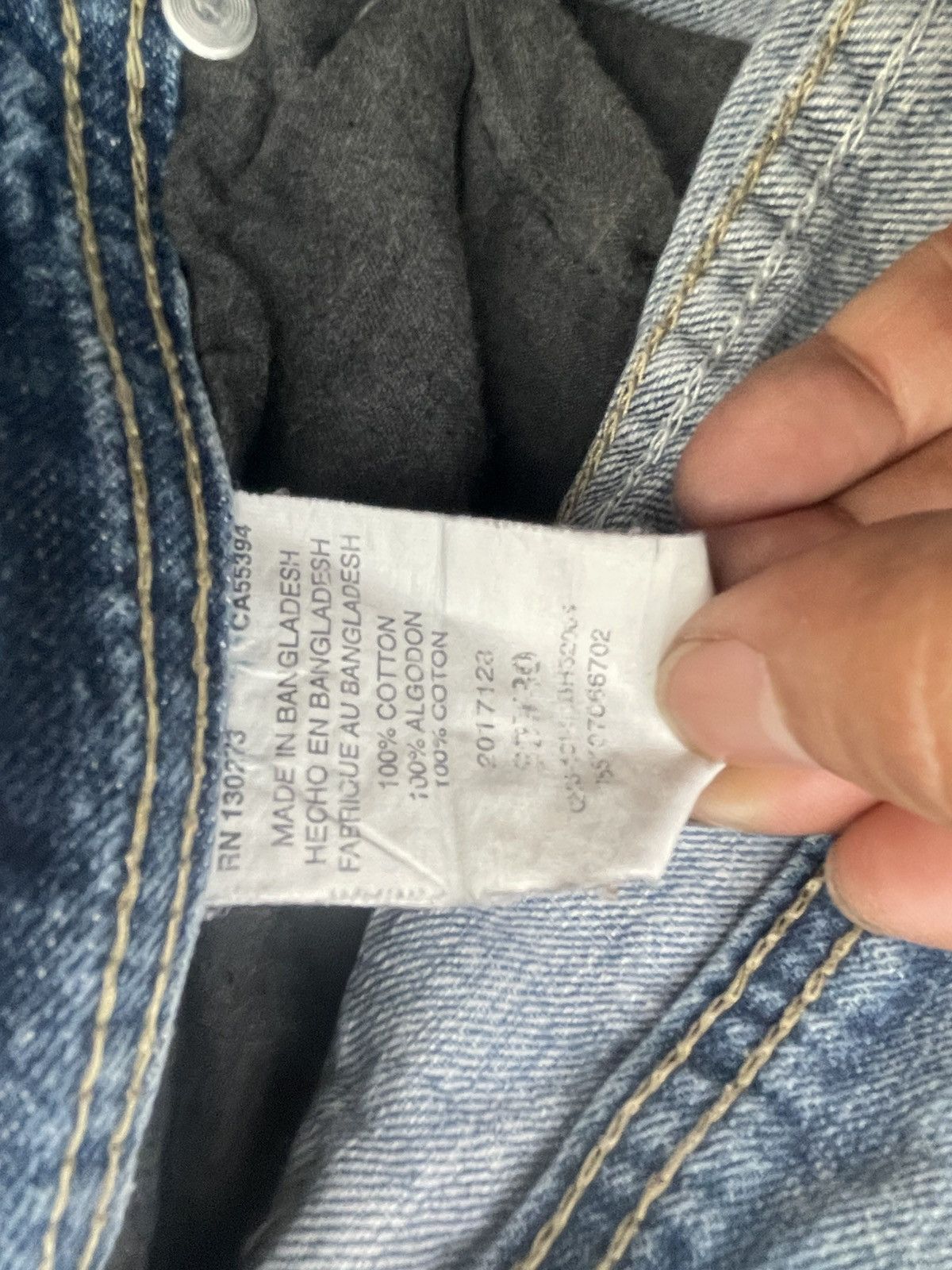 Lee Vintage Lee Dungarees Distresed Denim Size US 33 - 16 Thumbnail