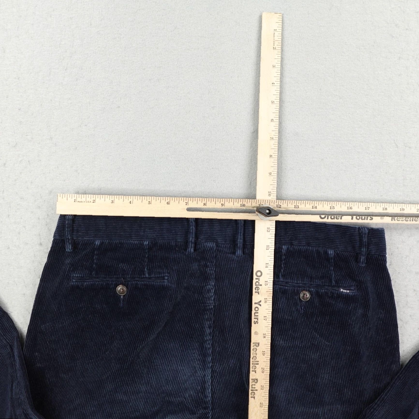 Polo Ralph Lauren Polo Ralph Lauren Chino Pants Mens 36x30 Blue Corduroy Classic Fit Stretch Size US M / EU 48-50 / 2 - 7 Thumbnail