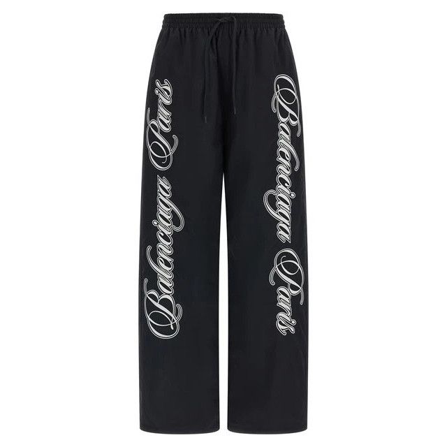 Balenciaga BALENCIAGA Cursive Black/Gray Reversible Pants New & Authent Size 26" / US 2 / IT 38 - 1 Thumbnail
