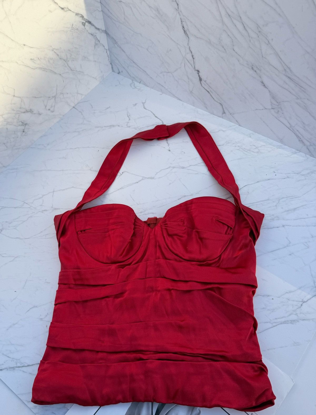 Dolce & Gabbana dolce & gabbana red top corset Size S / US 4 / IT 40 - 20 Thumbnail