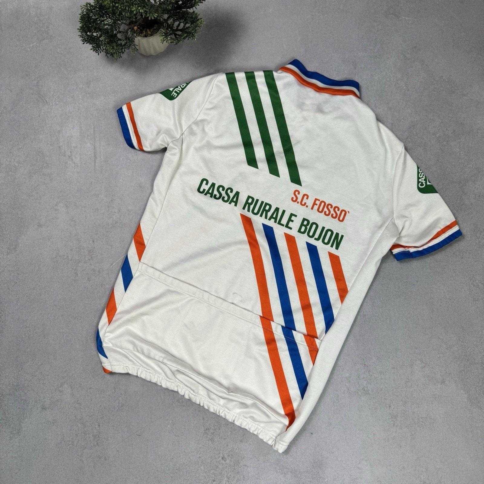 Vintage Vintage De Marchi Cassa Rurale Bojon Cycling Jersey Size 5 Size US M / EU 48-50 / 2 - 16 Thumbnail