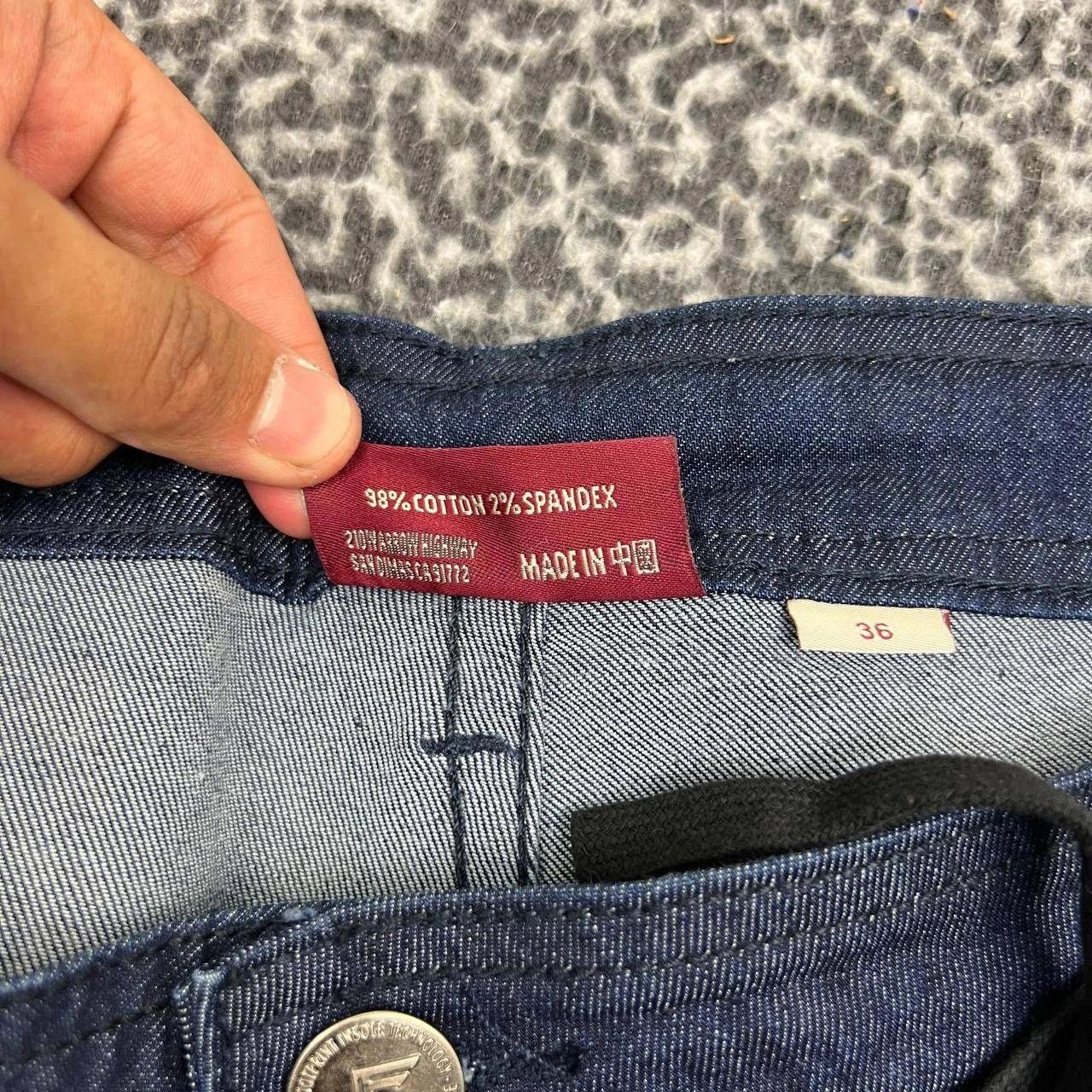 Other Footprint Manufacture Jeans Men 36x32 Straight Denim Pants Size US 36 / EU 52 - 4 Thumbnail