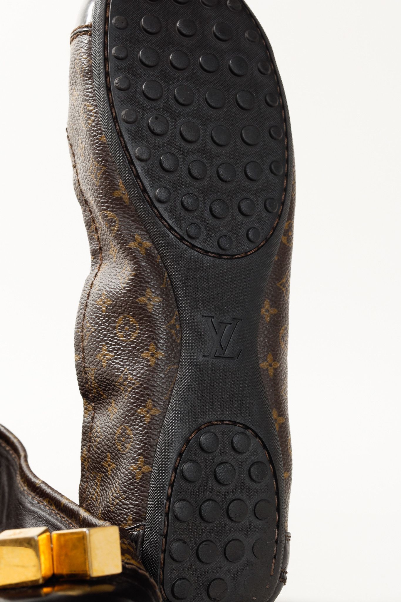 Louis Vuitton Louis Vuitton Lovely Golden-Cube Ballet Driving Flats Size US 8 / IT 38 - 6 Thumbnail