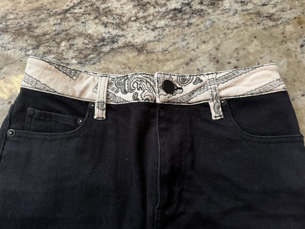 Alice + Olivia Black Alice + Olivia white henley pattern skirt Size 26" / US 2 / IT 38 - 3 Thumbnail