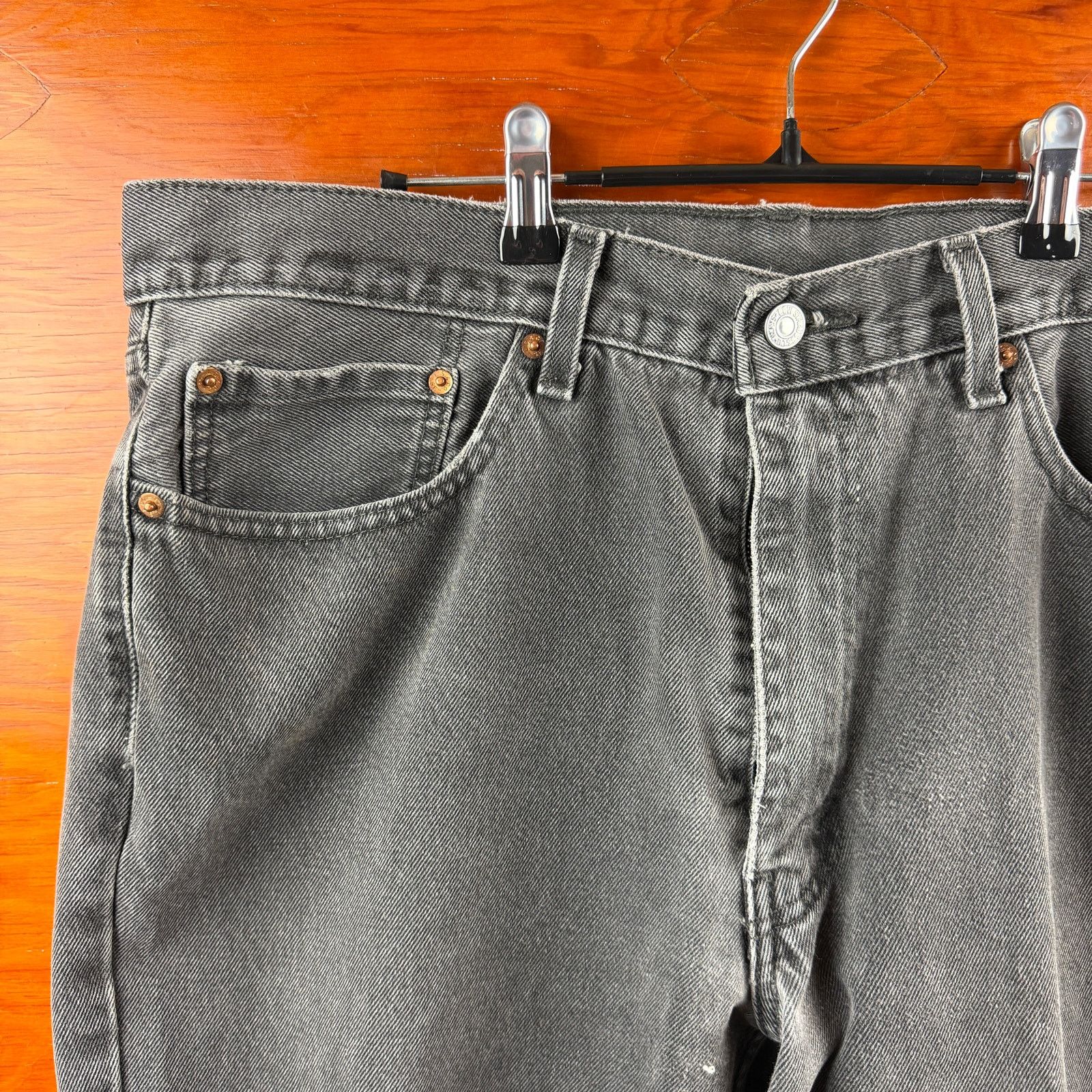 Levi's Levi's 550 Black Denim Jeans 38x28 Size US 38 / EU 54 - 3 Thumbnail