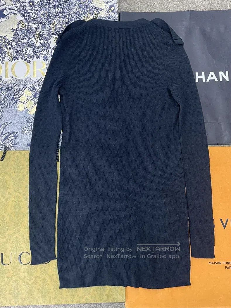 Chanel Chanel Black V-neck knitted cardigan coat Size XS / US 0-2 / IT 36-38 - 3 Thumbnail