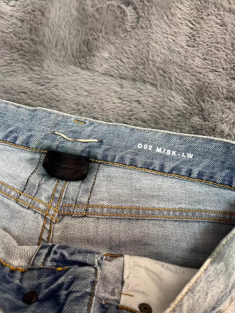 Saint Laurent Paris Saint Laurent Paris 13 Spring/Summer Light Blue Yellow Mud Size US 32 / EU 48 - 3 Thumbnail
