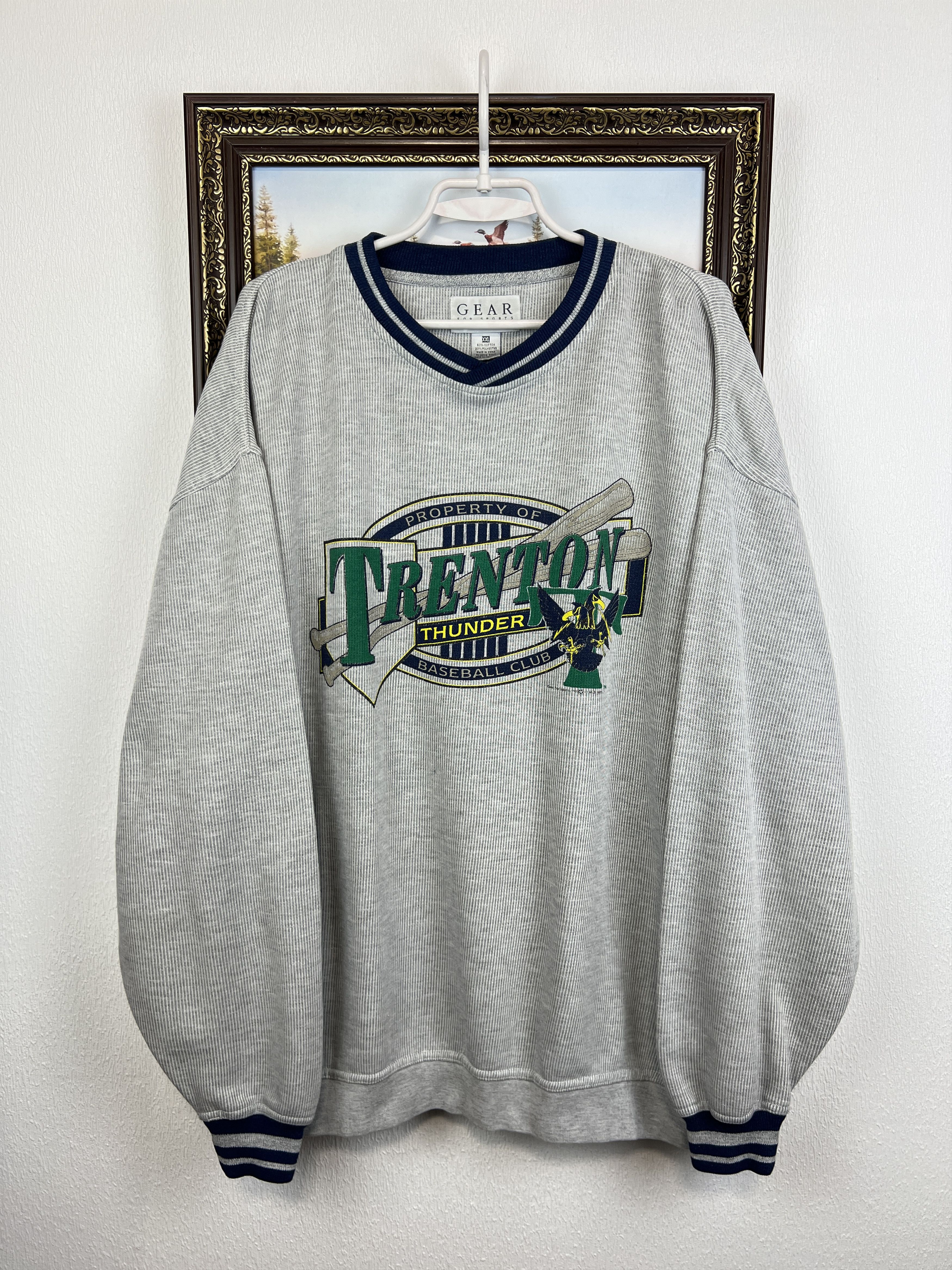 Vintage Trenton Thunder Sweatshirt MLB Big Logo Crewneck Rare NCAA Size US XXL / EU 58 / 5 - 1 Thumbnail