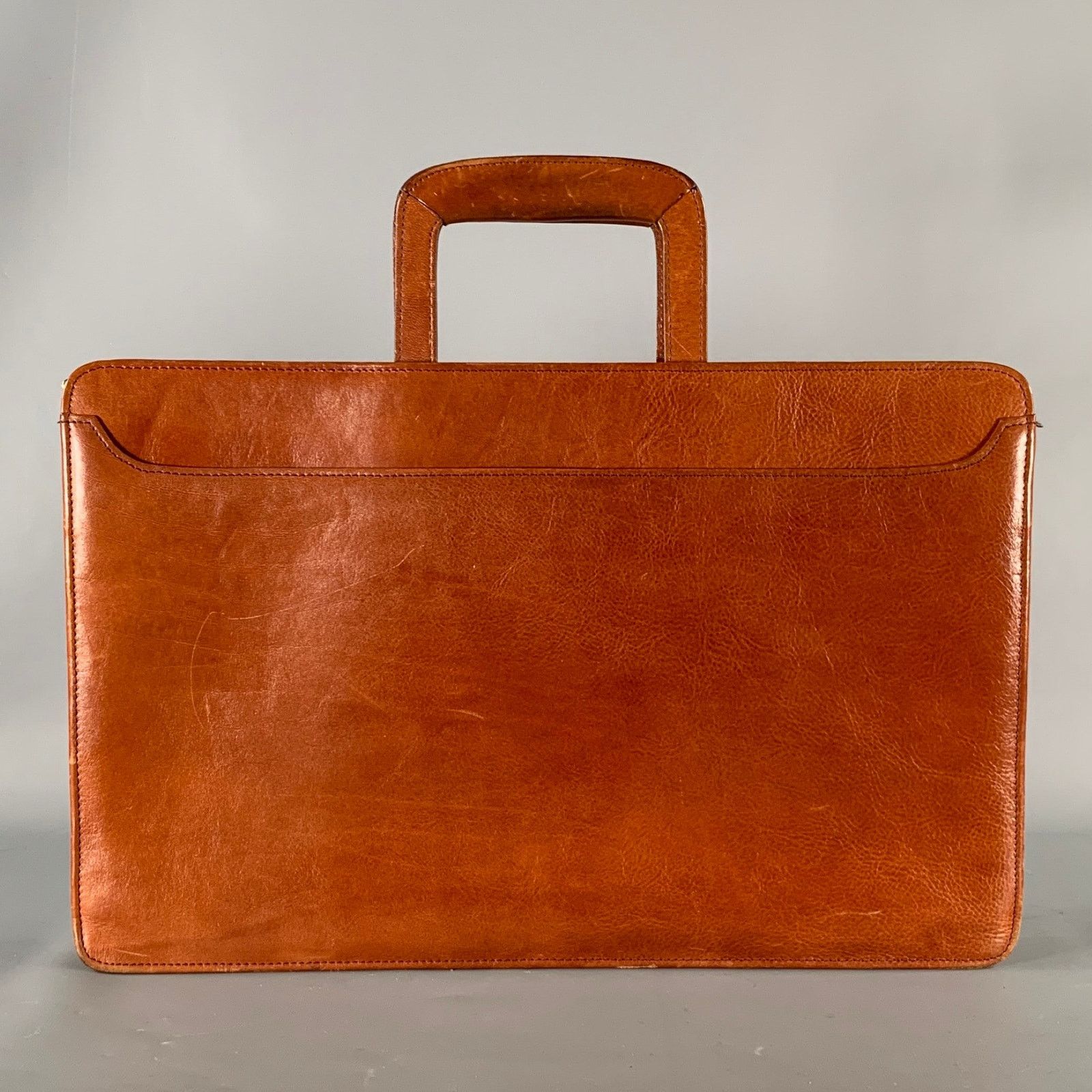 Vintage VINTAGE Brown Leather Briefcase Size ONE SIZE - 1 Thumbnail