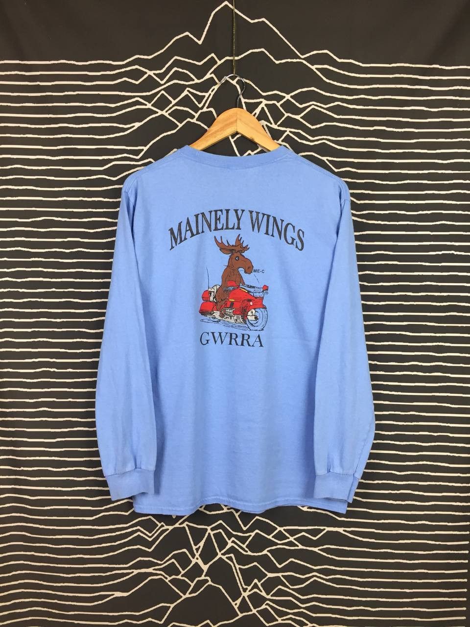 Gildan × Vintage Vtg Mainely Wings GWRRA Road Riders Longsleeve Tee Size US M / EU 48-50 / 2 - 1 Thumbnail