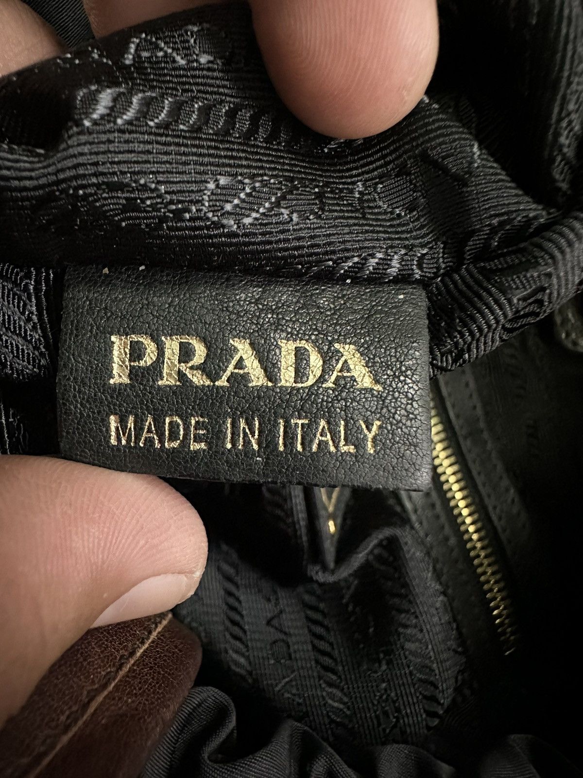 Prada AUTHENTIC PRADA TESSUTO DRAWSTRING TOTE BAG Size ONE SIZE - 16 Thumbnail