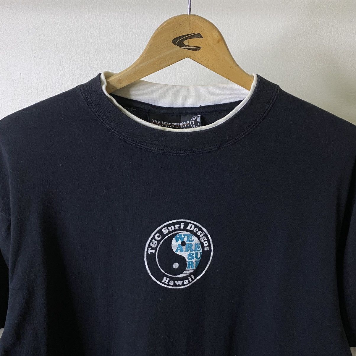 Vintage Vintage Y2K T&C Surf Double Sleeves LS T Shirt Surfing Size US XL / EU 56 / 4 - 8 Thumbnail