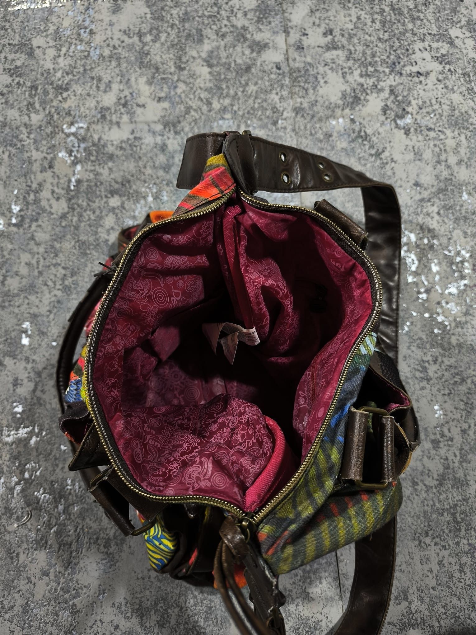 Desigual vtg desigual slouchy city bag floral patchwork y2k Size ONE SIZE - 6 Thumbnail