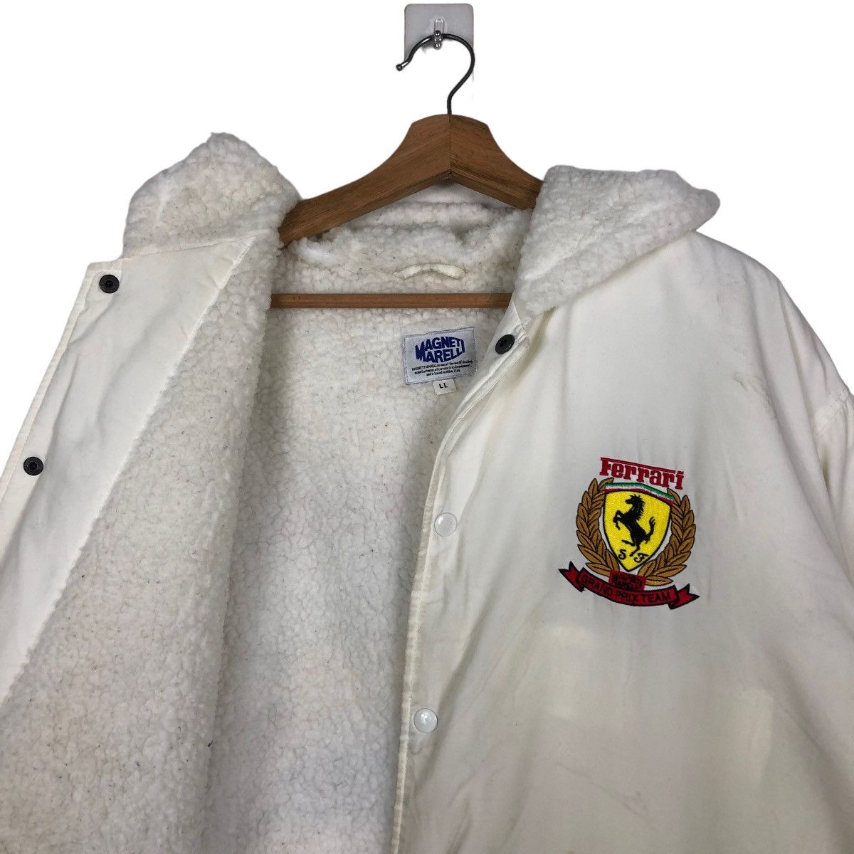 Japanese Brand 🔥Long Jacket Coach Hoodie Big Logo Magneti Marelli Ferrari Size US L / EU 52-54 / 3 - 11 Thumbnail