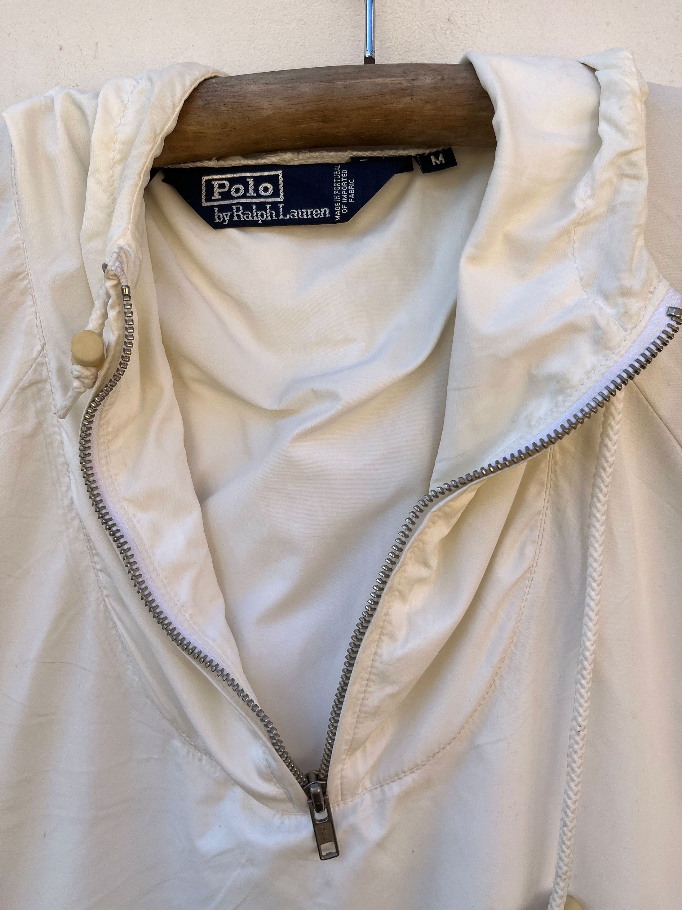 Designer × Polo Ralph Lauren Polo Ralph Lauren 1/4 Zipper Nylon Windbreaker Hoodie Size US M / EU 48-50 / 2 - 3 Thumbnail
