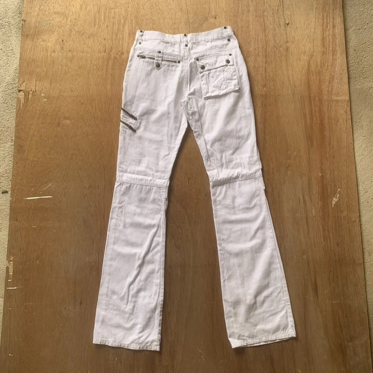 Hysteric Glamour CRAZY💥DOUBLE KNEE JAPANESE VTG TROUSERS FLARE BONDAGE PANTS Size US 29 - 10 Thumbnail