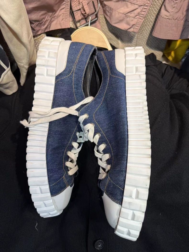 Hermes Hermes Denim Sneakers Size 43-2506 Size US 10 / EU 43 - 2 Thumbnail