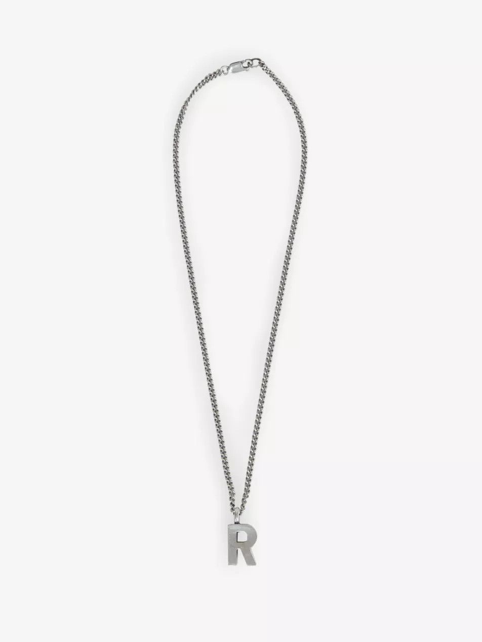 Raf Simons 💚 Raf Simons Redux Silver Necklace With R Pendant NEW Size ONE SIZE - 1 Thumbnail