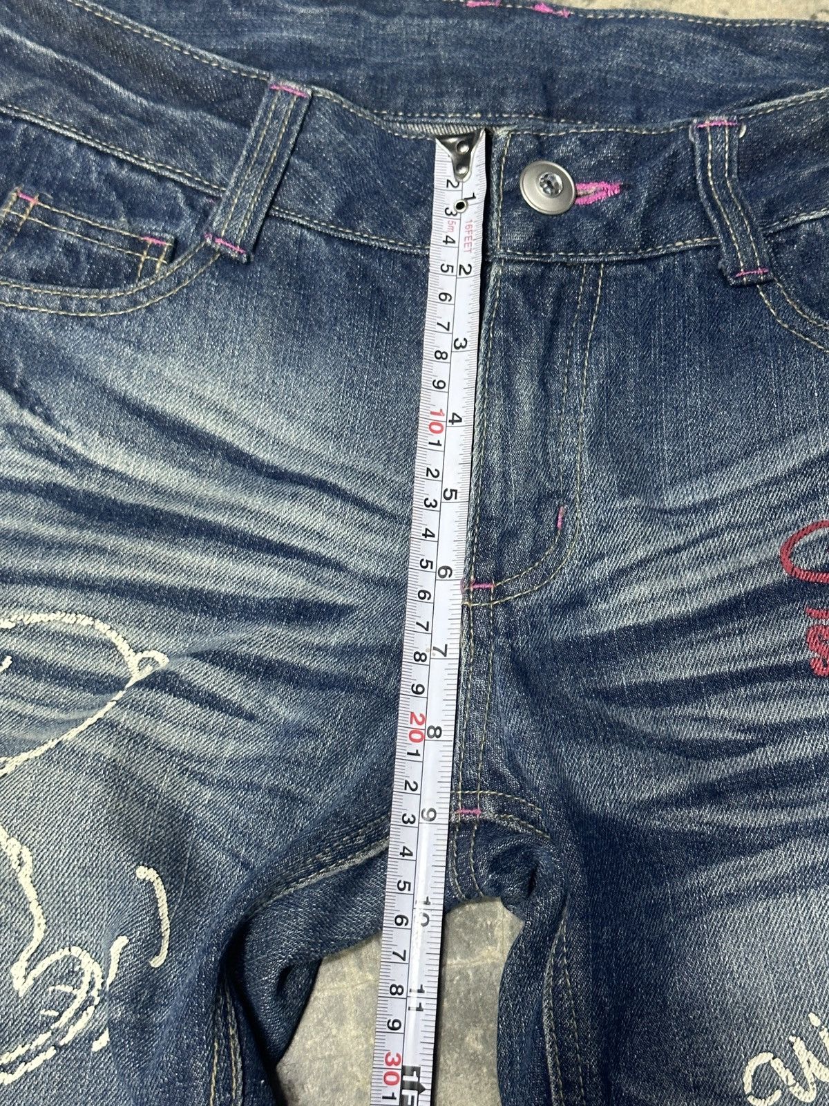 Cartoon Network × Peanuts Snoopy Peanuts Jean Leg Twisted Very Rare 🔥 Size US 30 / EU 46 - 10 Thumbnail
