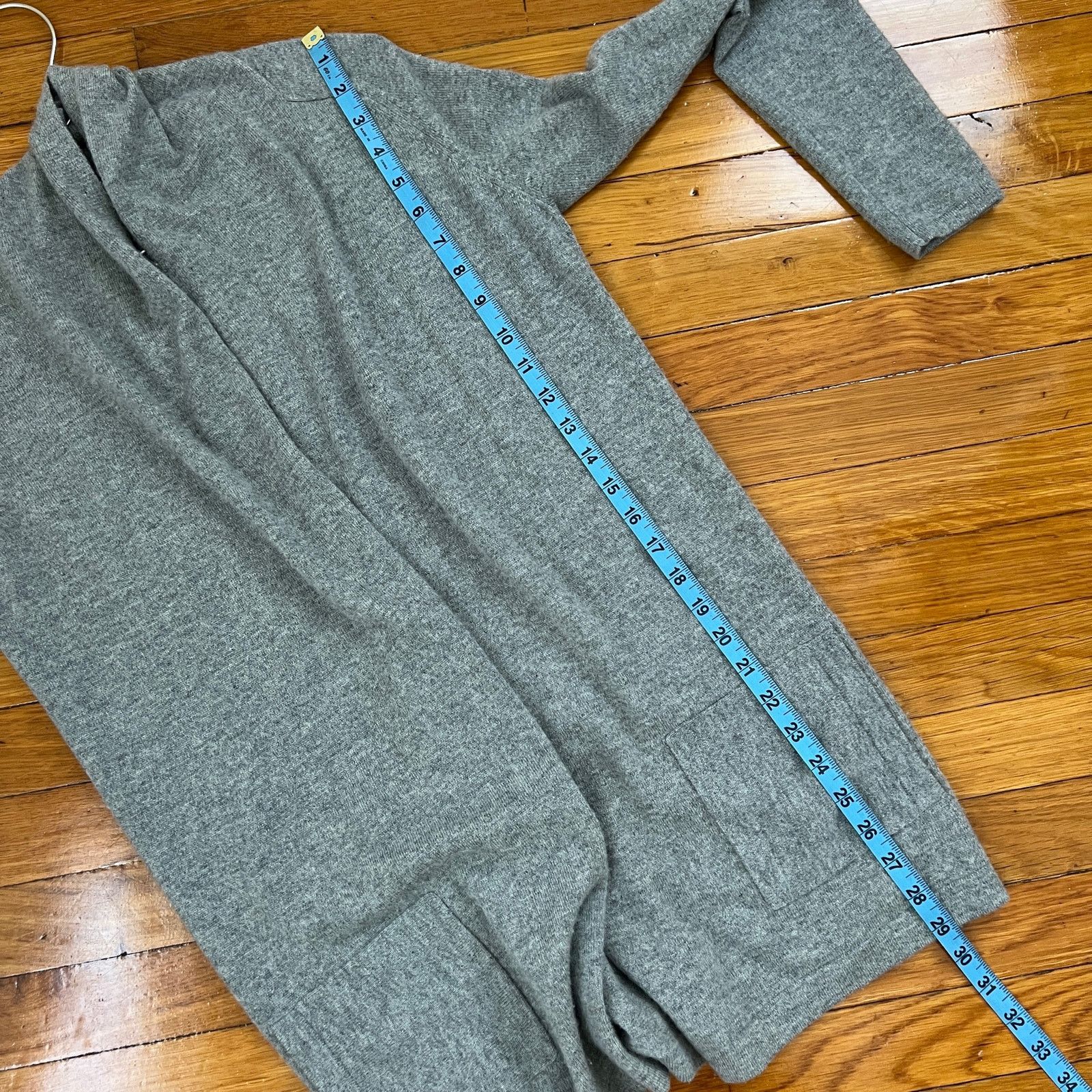 Theory Theory Womens Gray Open Cardigan 100% Cashmere Size S Size S / US 4 / IT 40 - 14 Thumbnail