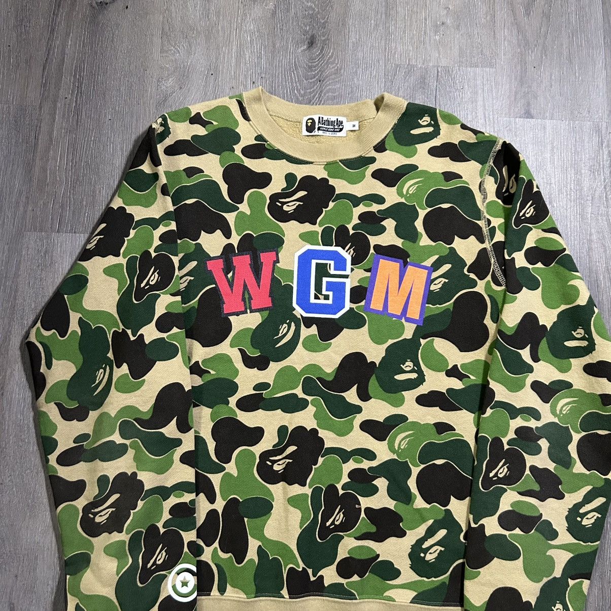 Bape BAPE ABC Shark Green Camo Sweatshirt Size US M / EU 48-50 / 2 - 1 Thumbnail