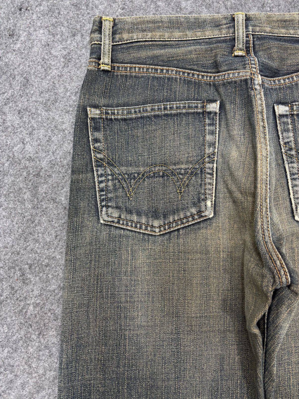 Japanese Brand 💥Insane 90s Mudwash💥Rare Edwin Rusty Selvedge Denim F659 Size US 30 / EU 46 - 15 Thumbnail