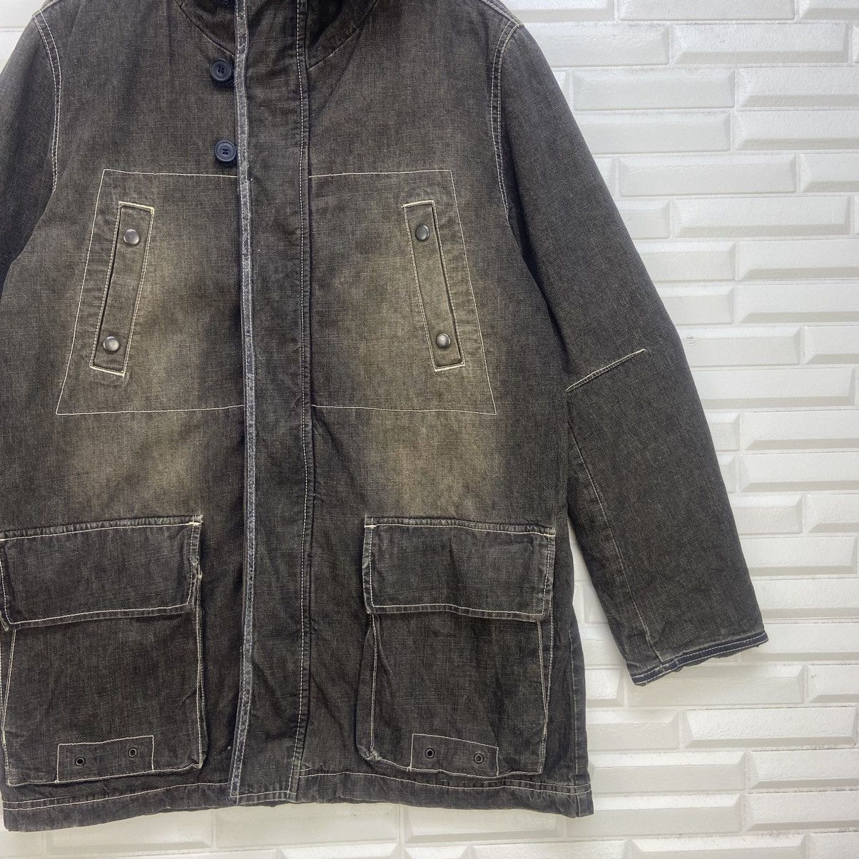 Japanese Brand Japanese Brand Allix Design Wear Denim Faux Fur Heavy Parka Size US M / EU 48-50 / 2 - 6 Thumbnail