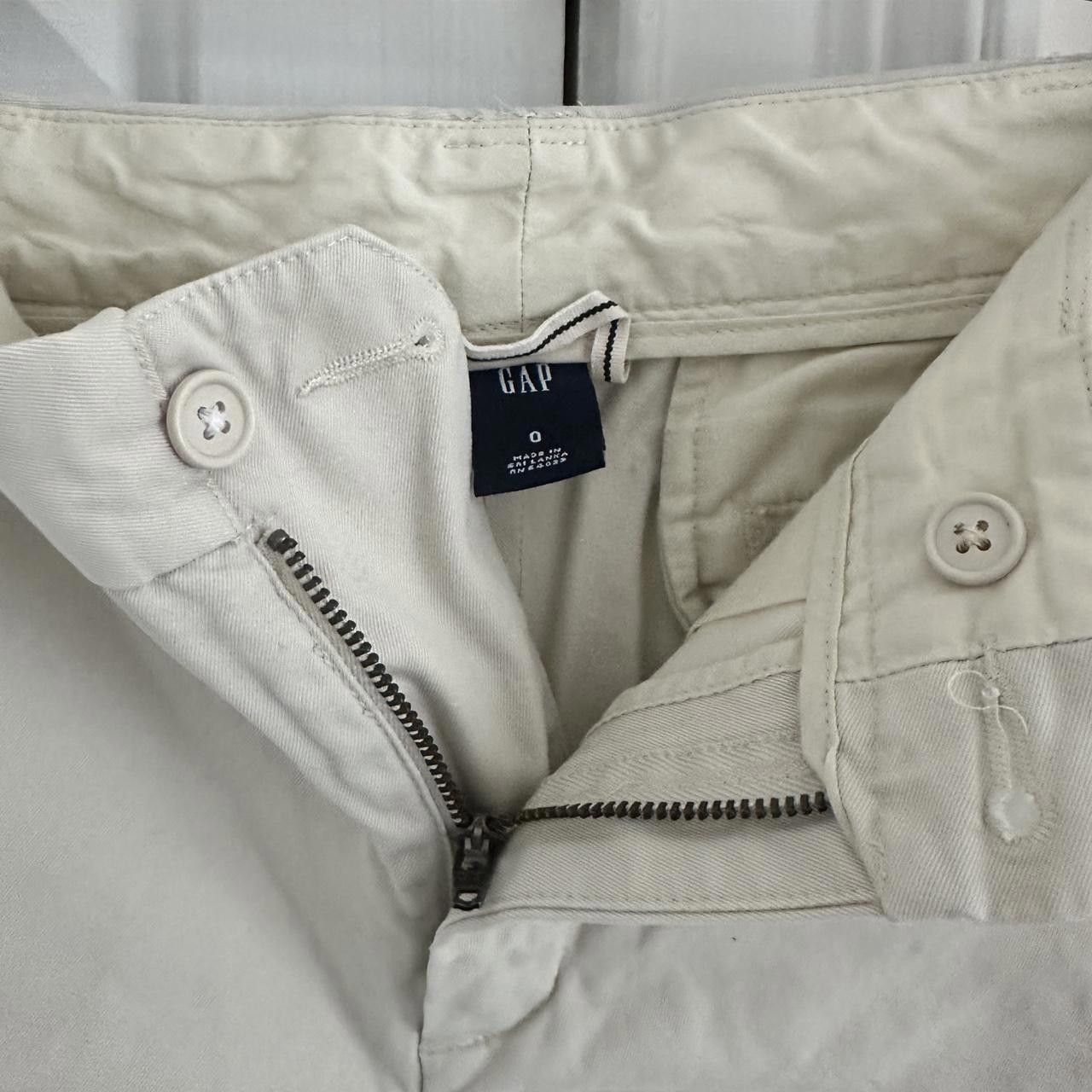 Gap Gap Women's Cream and Tan Shorts Size 25" / US 0 / IT 36 - 3 Thumbnail