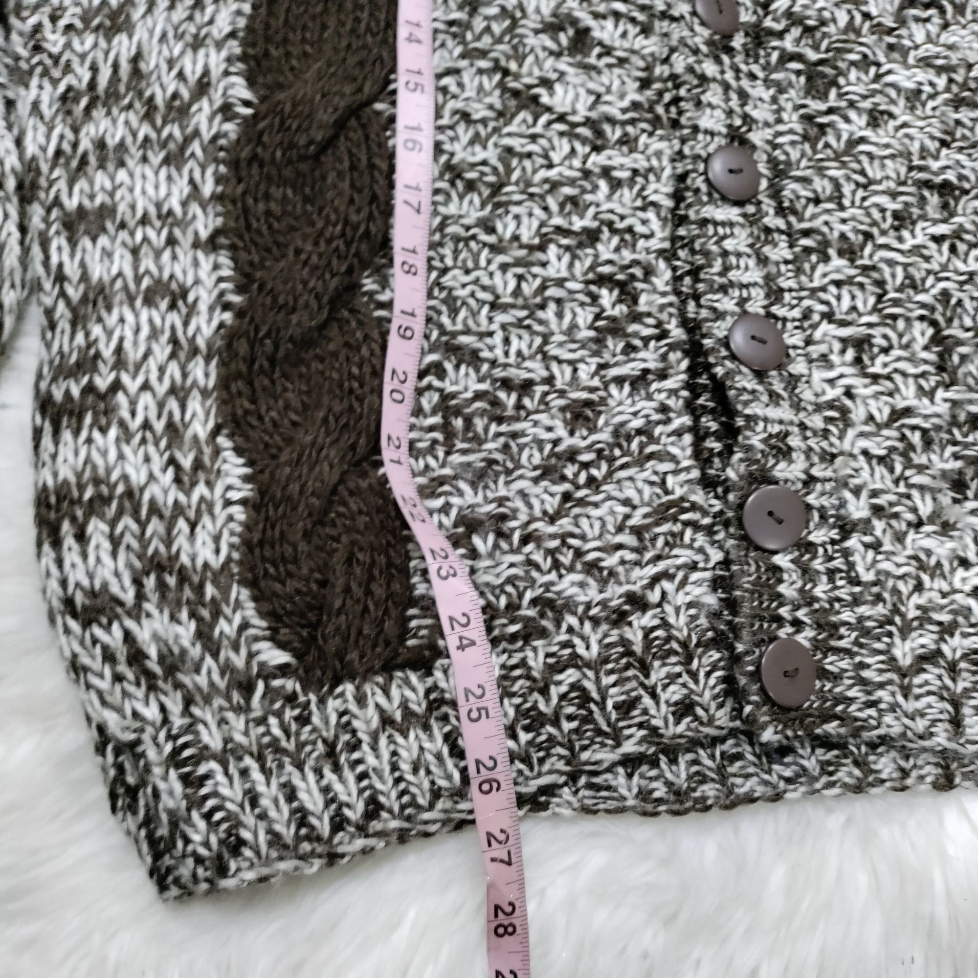 Vintage Sorrentine Oversized Cable Knit Hipster Vintage Cardigan Dad Size US XL / EU 56 / 4 - 10 Thumbnail