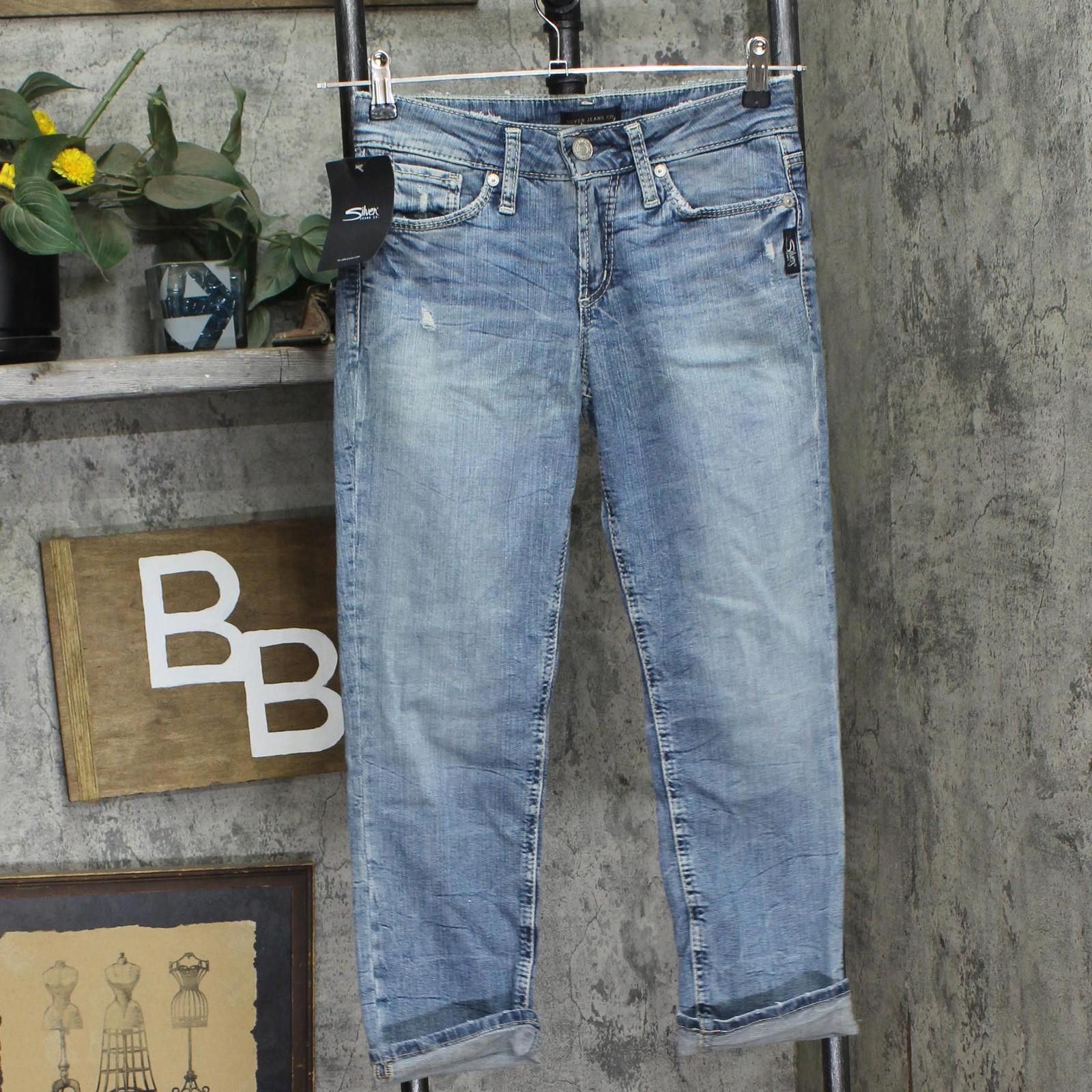 Silver Jeans Co. Silver Jeans Co. Capri Jeans Luxe Stretch Indigo Blue 25x23 Size 25" / US 0 / IT 36 - 1 Thumbnail