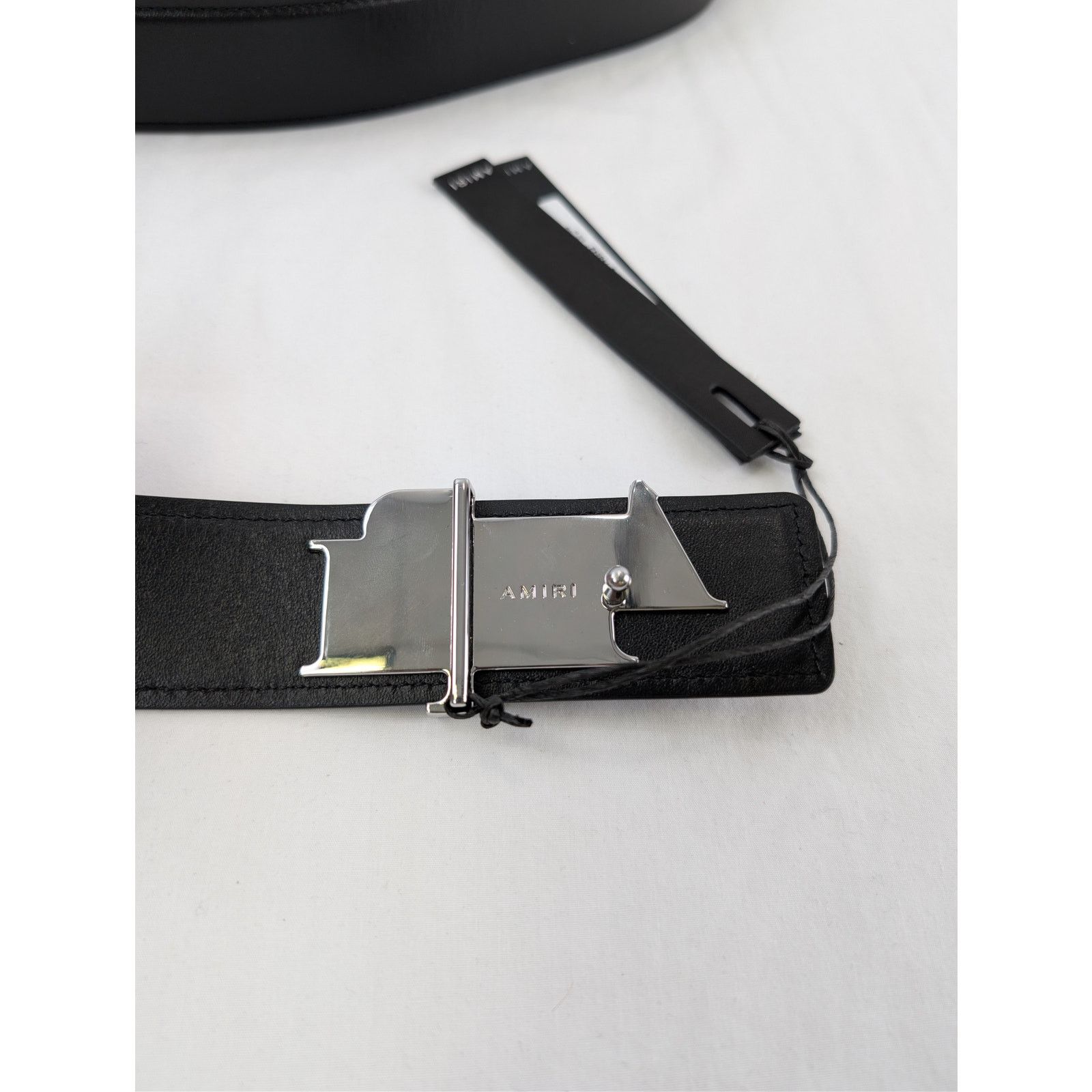 Amiri o1rshd1 Size: 85cm / 4cm Amiri Staggered Belt in Black Size 34 - 5 Thumbnail