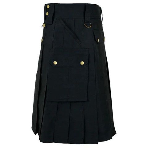 Handmade × Other Cargo mens Utility Kilt Black with 6 Pockets Size US 34 / EU 50 - 3 Thumbnail