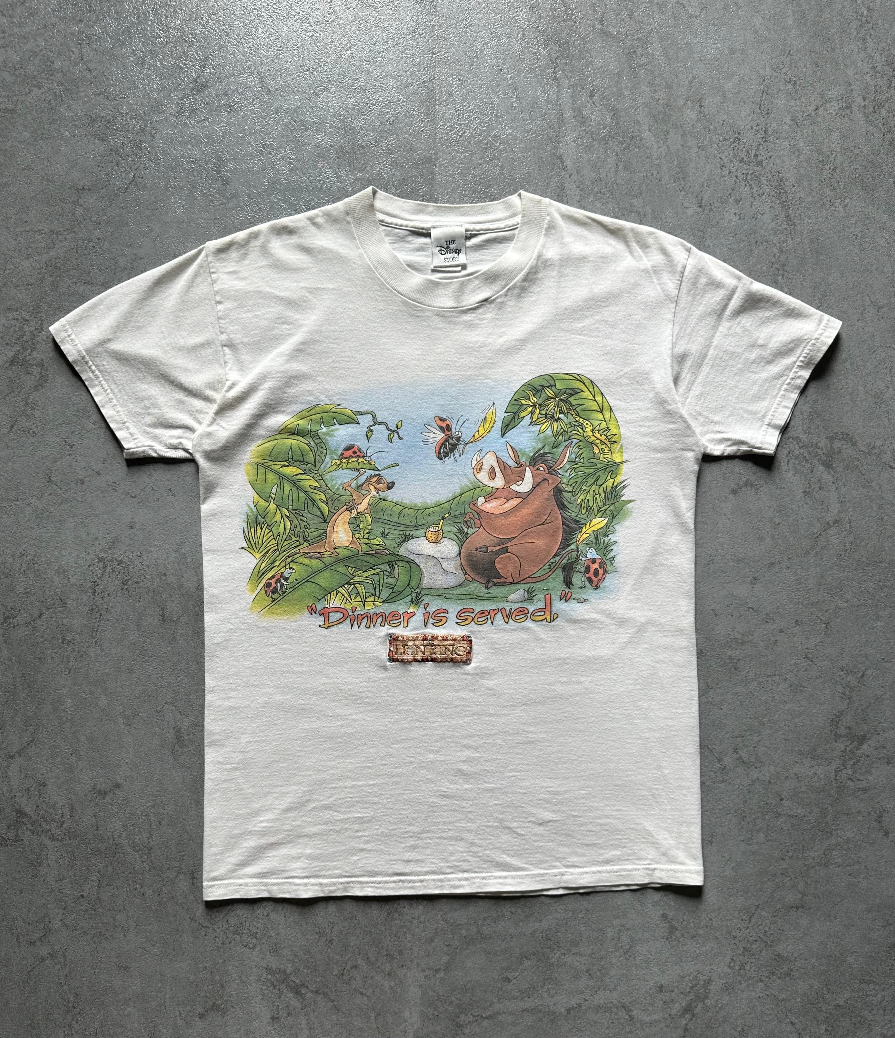 Vintage Vintage Disney Lion King "Dinner is served" tee Size US M / EU 48-50 / 2 - 2 Thumbnail