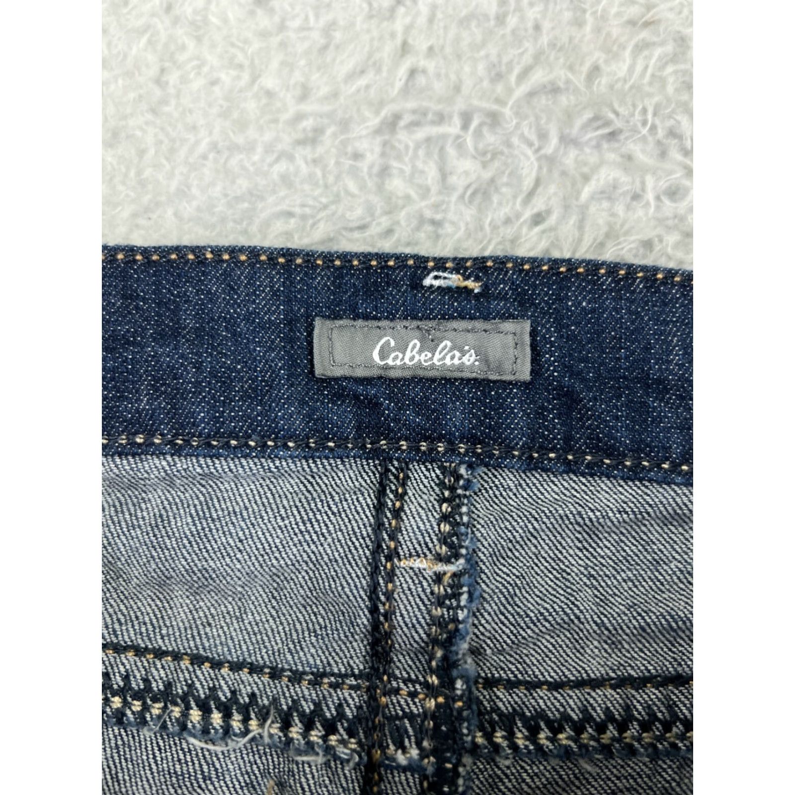 Vintage Cabela's Shorts Women's 4 Blue Denim Cotton Blend Walking Hiking 26x17 Denim Blue Outdoor 90s? Size 27" / US 4 / IT 40 - 3 Thumbnail