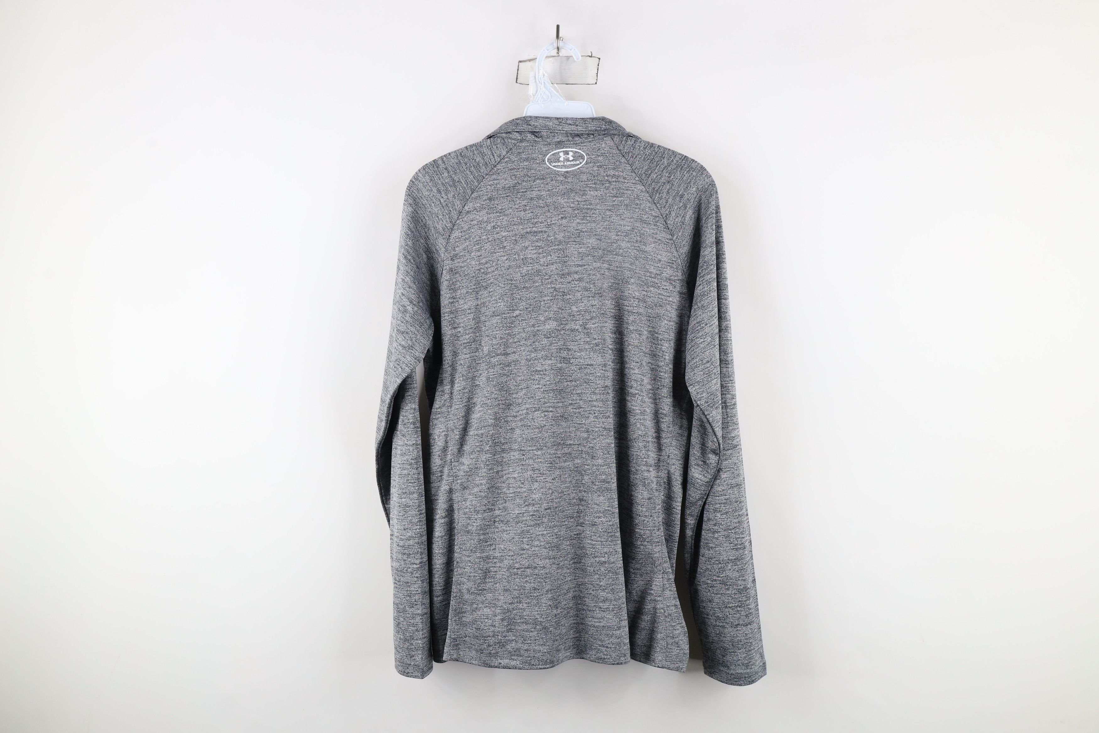 Under Armour × Vintage New Under Armour HeatGear Half Zip Pullover Jacket Top Gray Size L / US 10 / IT 46 - 11 Thumbnail