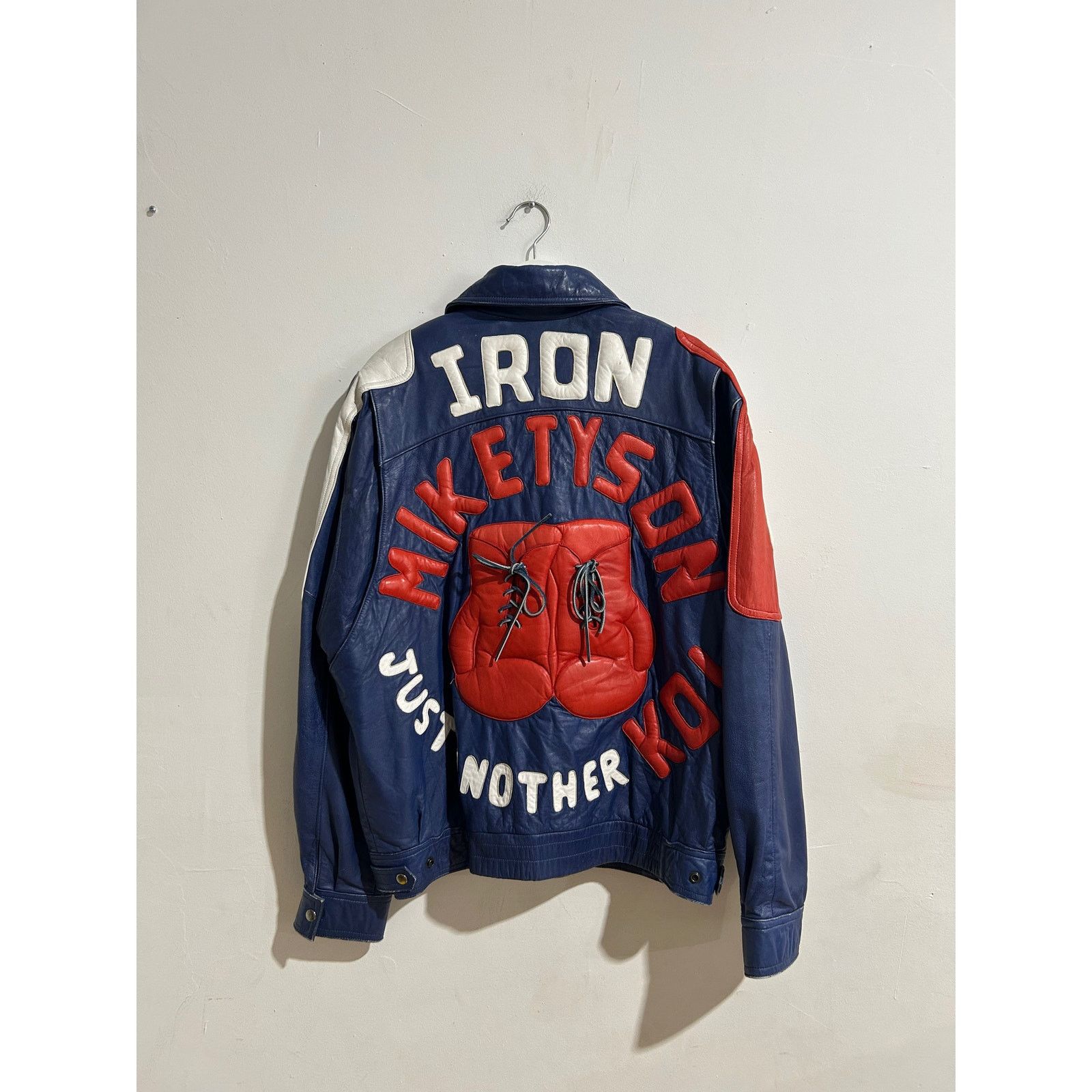 IRON MIKE TYSON JUST ANOTHER KO LEATHER JACKET XL