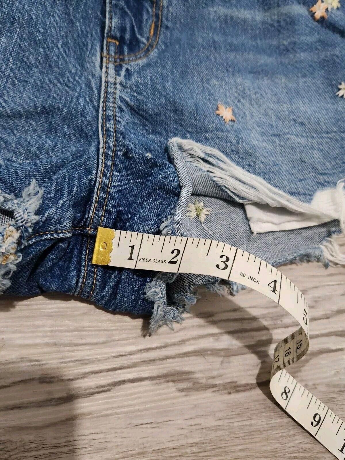 Designer American Eagle Mom Shorts Size 8 Floral Embroidered boho Size 30" / US 8 / IT 44 - 7 Thumbnail