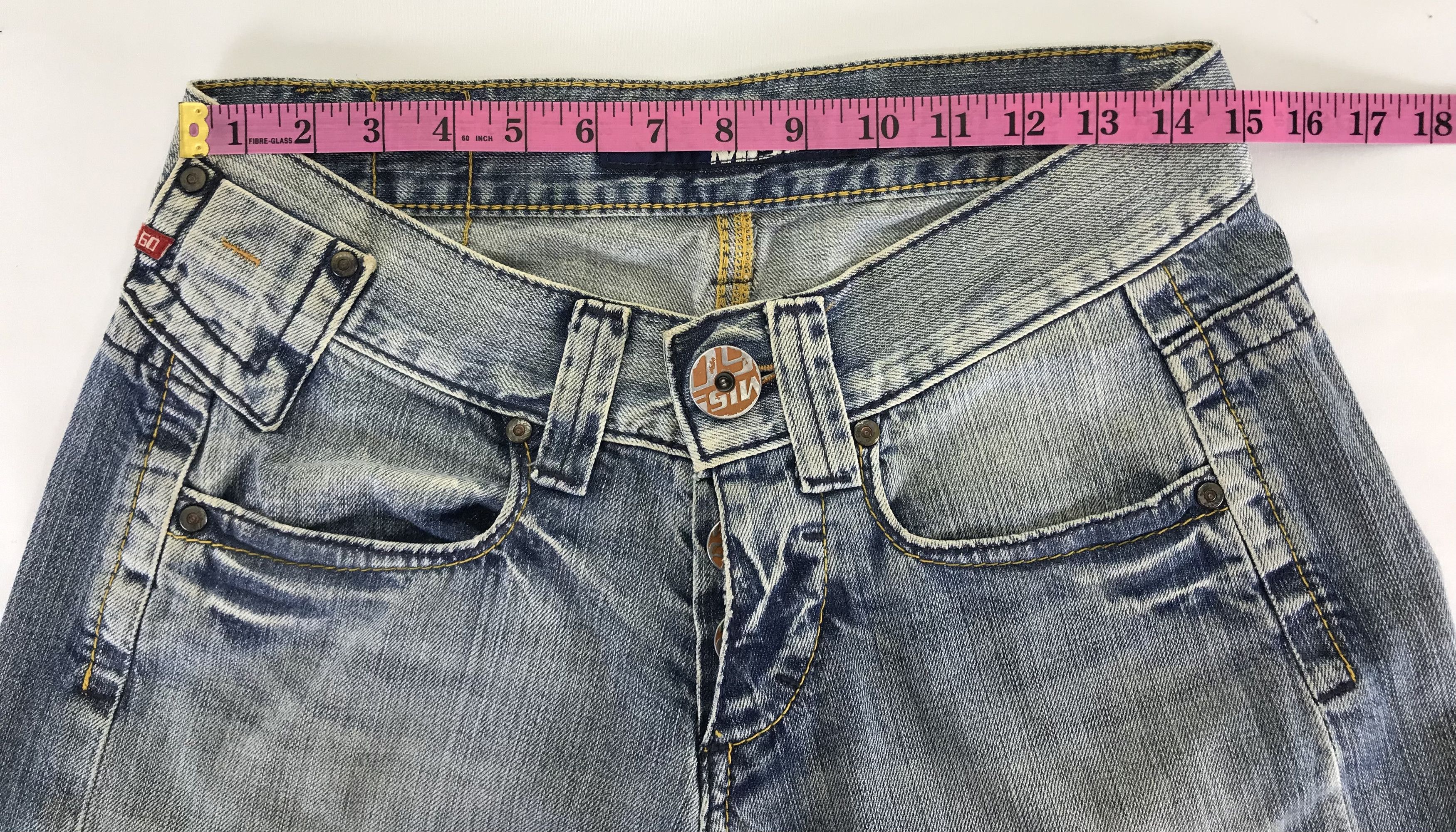 Miss Sixty Vintage Miss Sixty Patched Super Flare Jeans Size 28" / US 6 / IT 42 - 16 Thumbnail