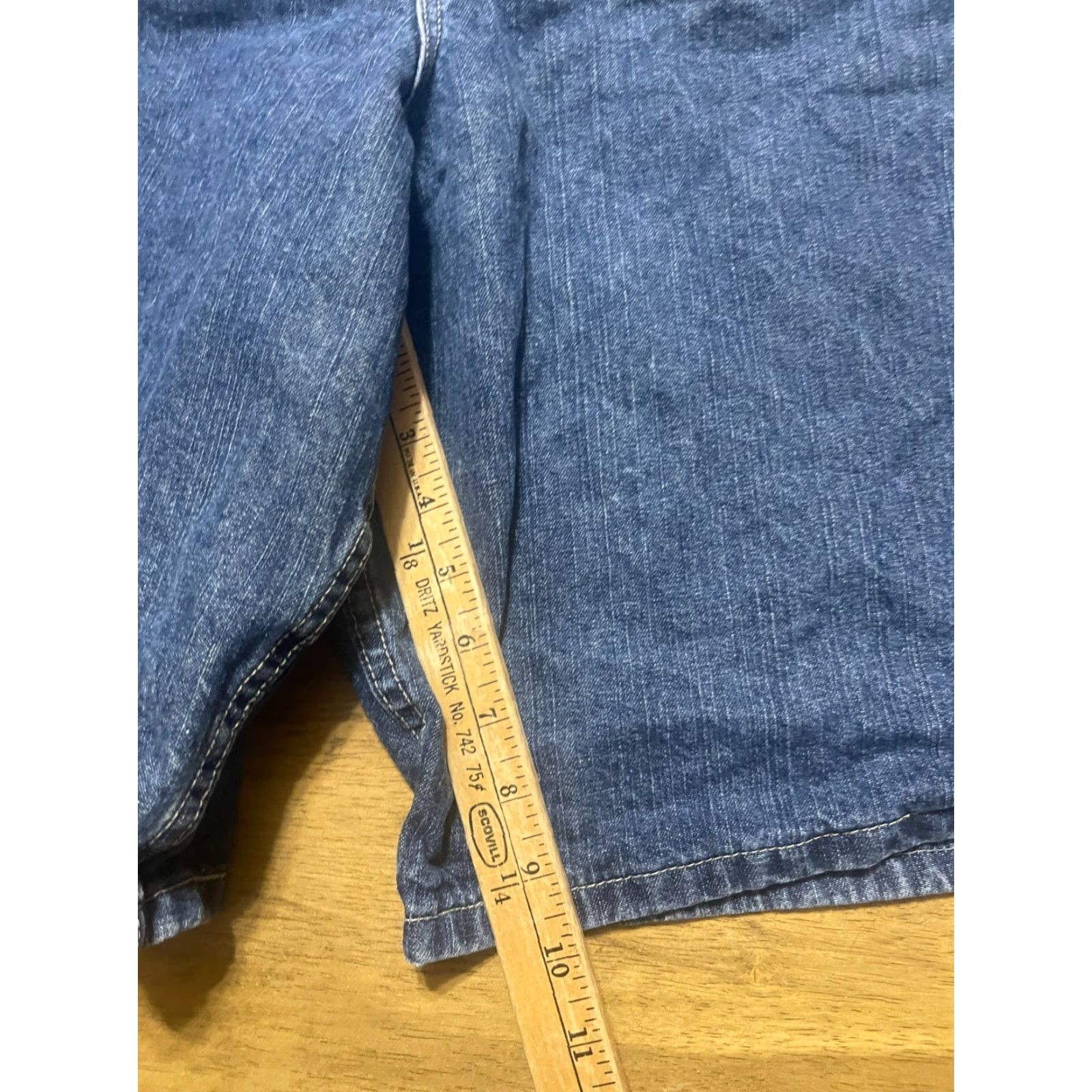 Lee Lee Shorts Mens Bermuda Casual Denim Blue 52 Pockets Big & Tall Regular Size 52 Men’s Size US 36 / EU 52 - 7 Thumbnail