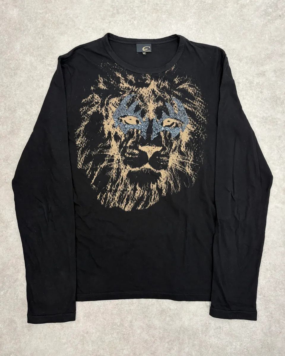 Just Cavalli 2000s Cavalli Tiger Black Longsleeves Size US M / EU 48-50 / 2 - 1 Thumbnail