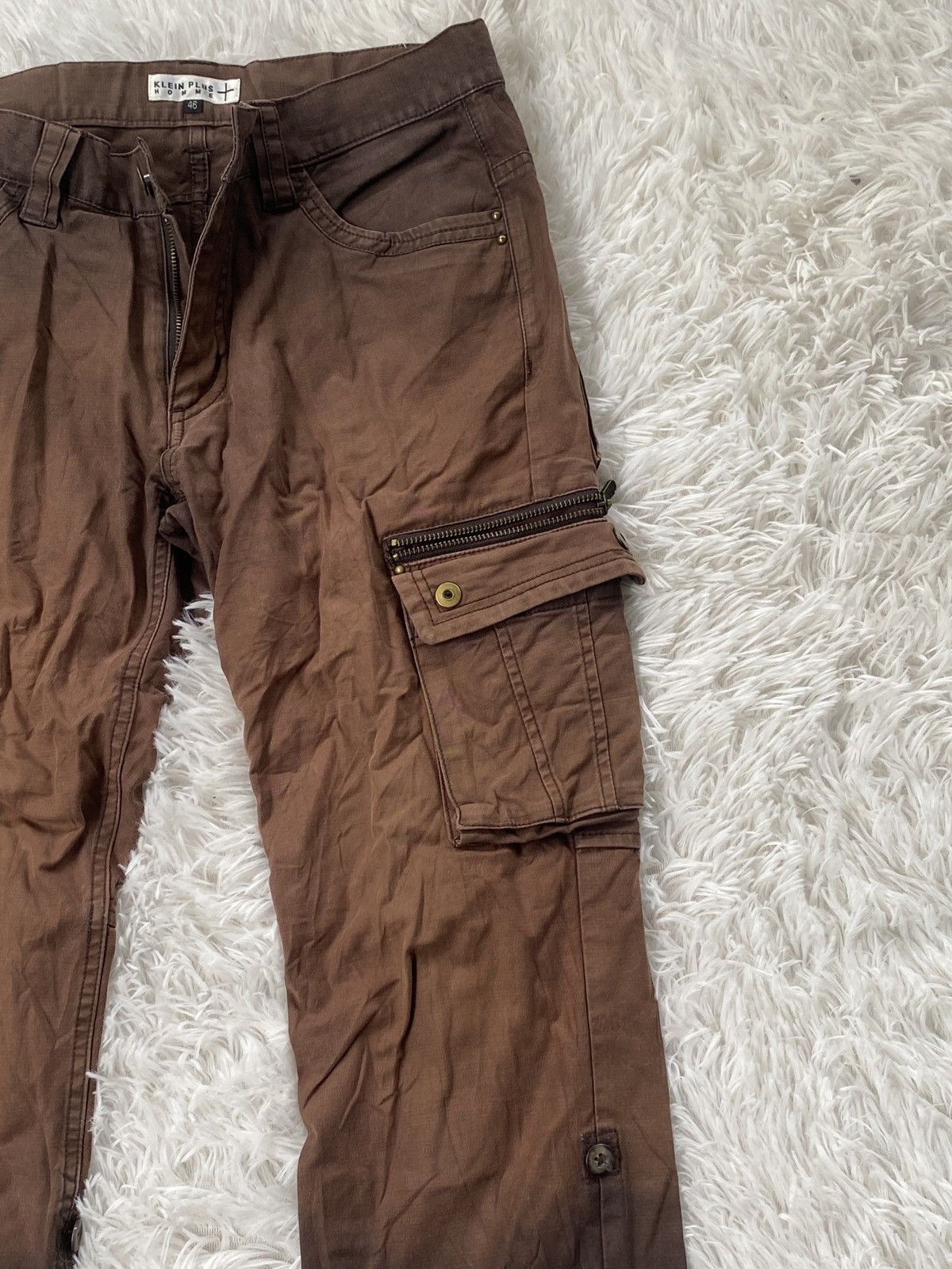 Other 🔥RARE 🔥Klein Plus Homme dual tone Distressed Cargo pant Size US 31 - 5 Thumbnail