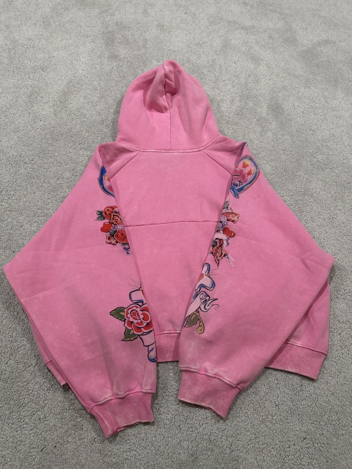 Other Righteous Pink Jesus Zipup Hoodie Size US M / EU 48-50 / 2 - 2 Thumbnail