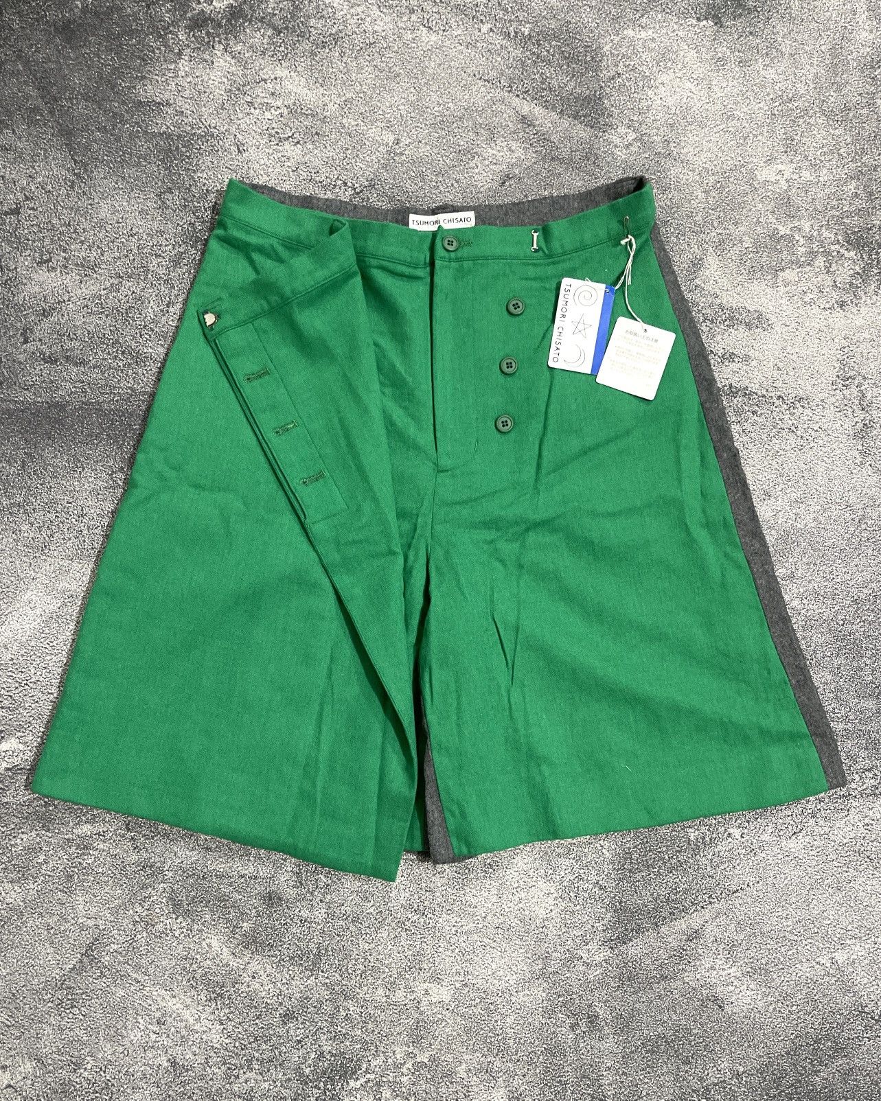 Issey Miyake Rare Wool Pants Tsumori Chisato reconstructed midi skirt Size 29" - 1 Thumbnail