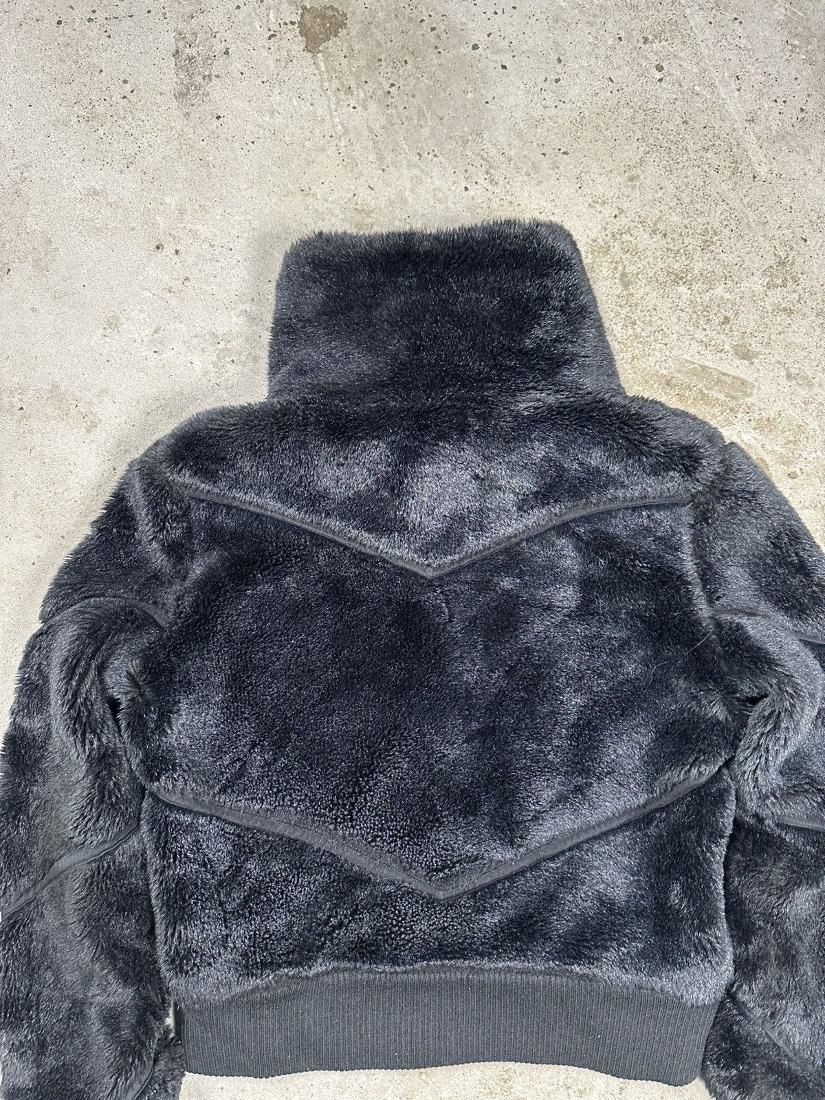 If Six Was Nine Vintage Y2K Faux Fur Japanese Style Black Boxy Bomber Jacket Size US S / EU 44-46 / 1 - 11 Thumbnail